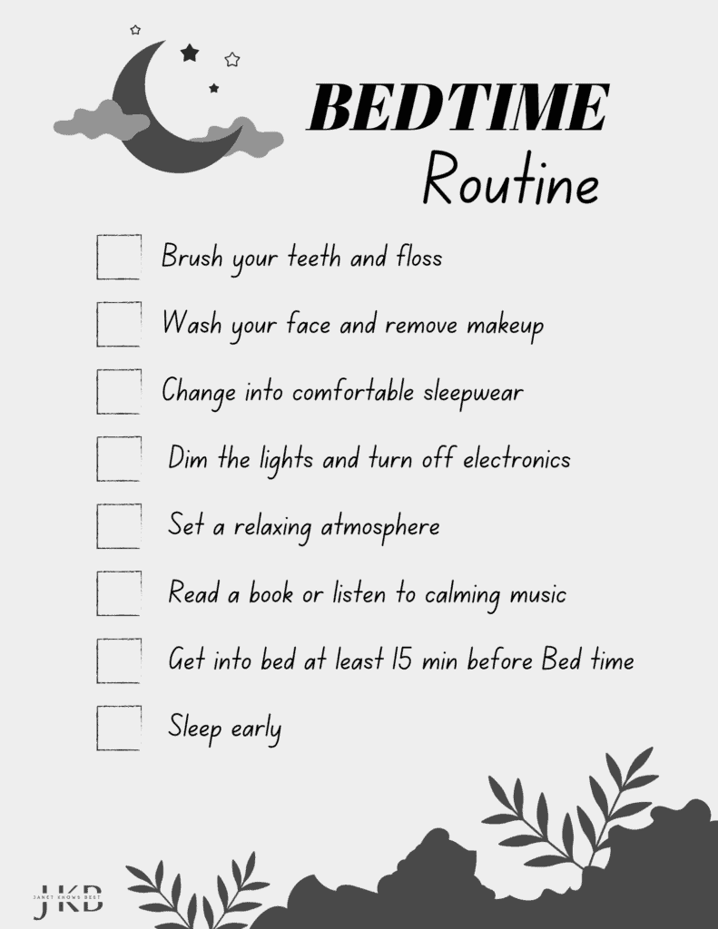 Bedtime routine for busy moms